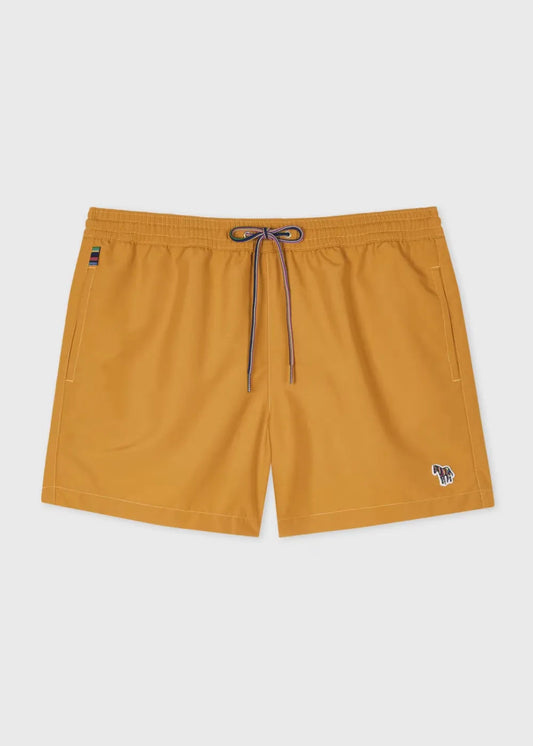 Mustard Zebra Logo Swim Shorts