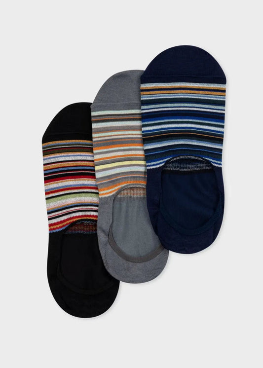 'Signature Stripe' Loafer Socks Three Pack