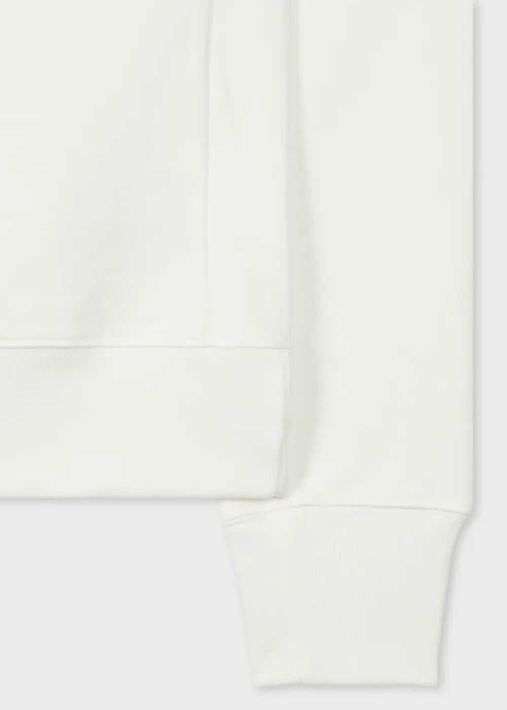 Ecru Organic Cotton Zebra Logo Sweatshirt