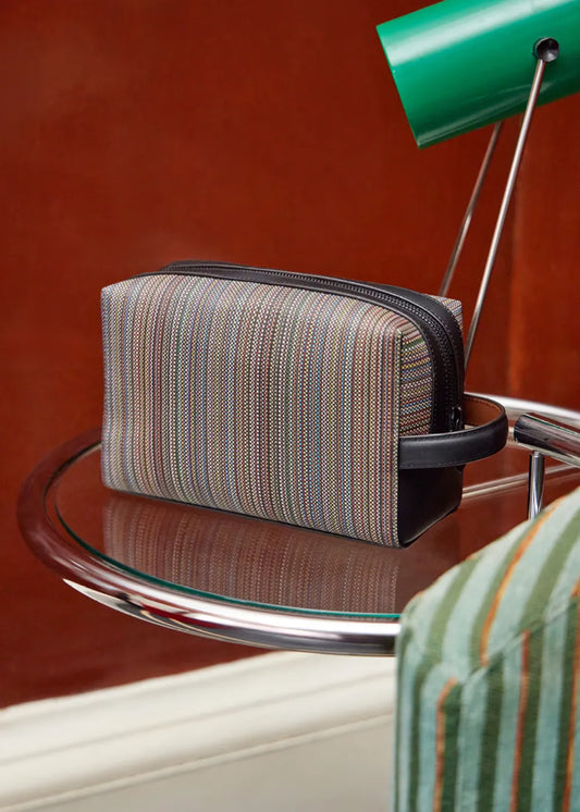 Coated Canvas Wash Bag