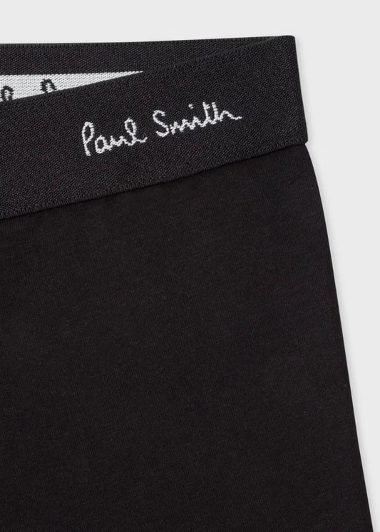 Organic Cotton Black Low-Rise Boxer Briefs Three Pack
